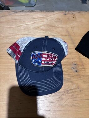 Ron Jon Navy, White & Red Mesh Surf Shop Trucker Hat